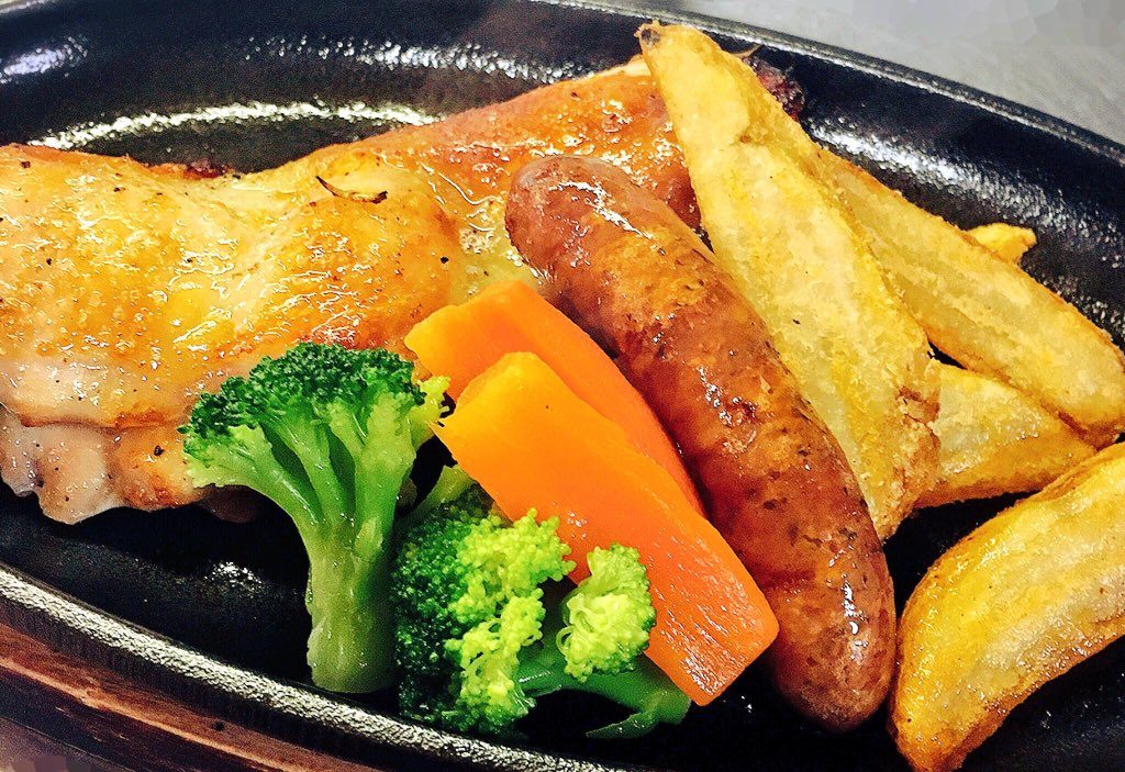 チキンの鉄板焼き